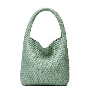 Modern Woven Bags For Bag Purse: Vegan Textured Strap Handbags Medium Beach Ba
